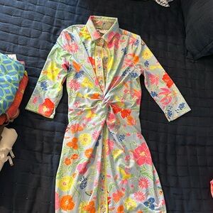 Gretchen Scott midi button up dress